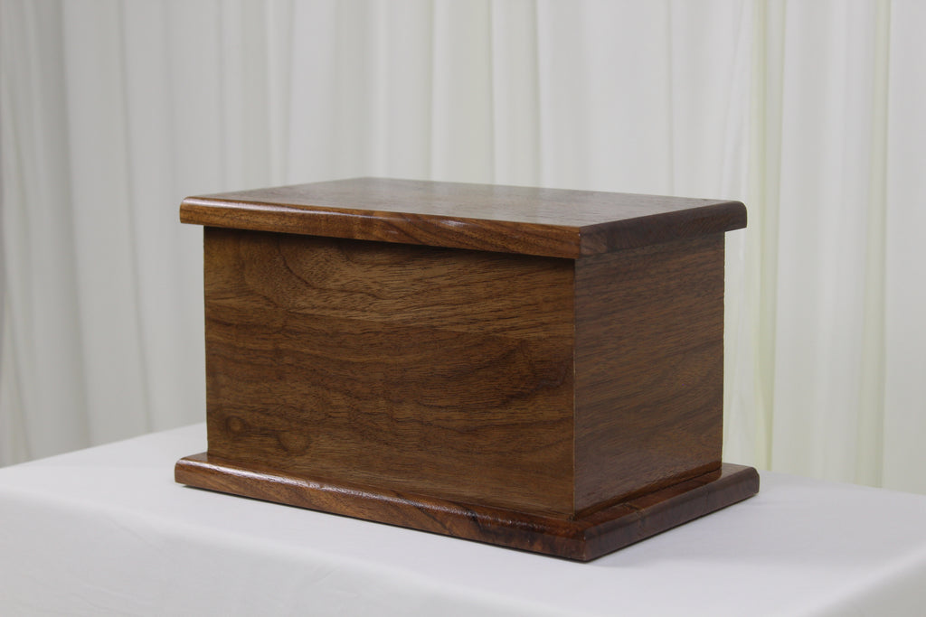 Walnut Memorial Urn