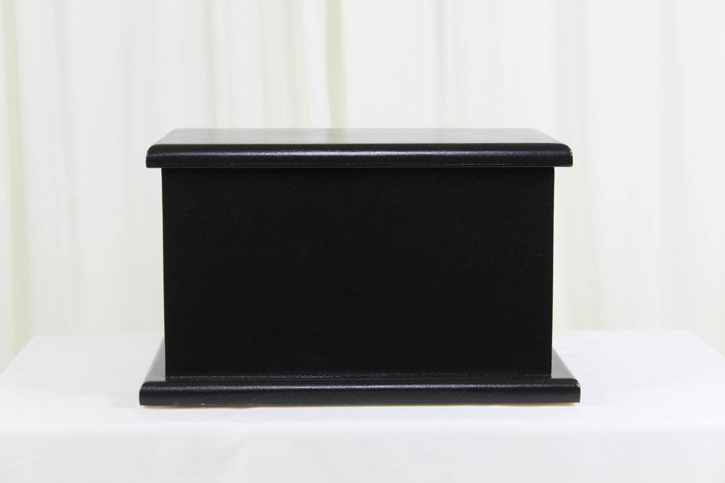 Painted Memorial Urn - Black