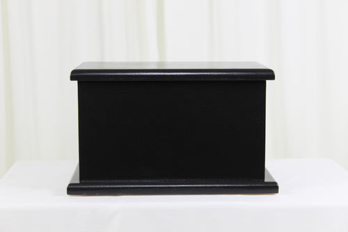 Painted Memorial Urn - Black