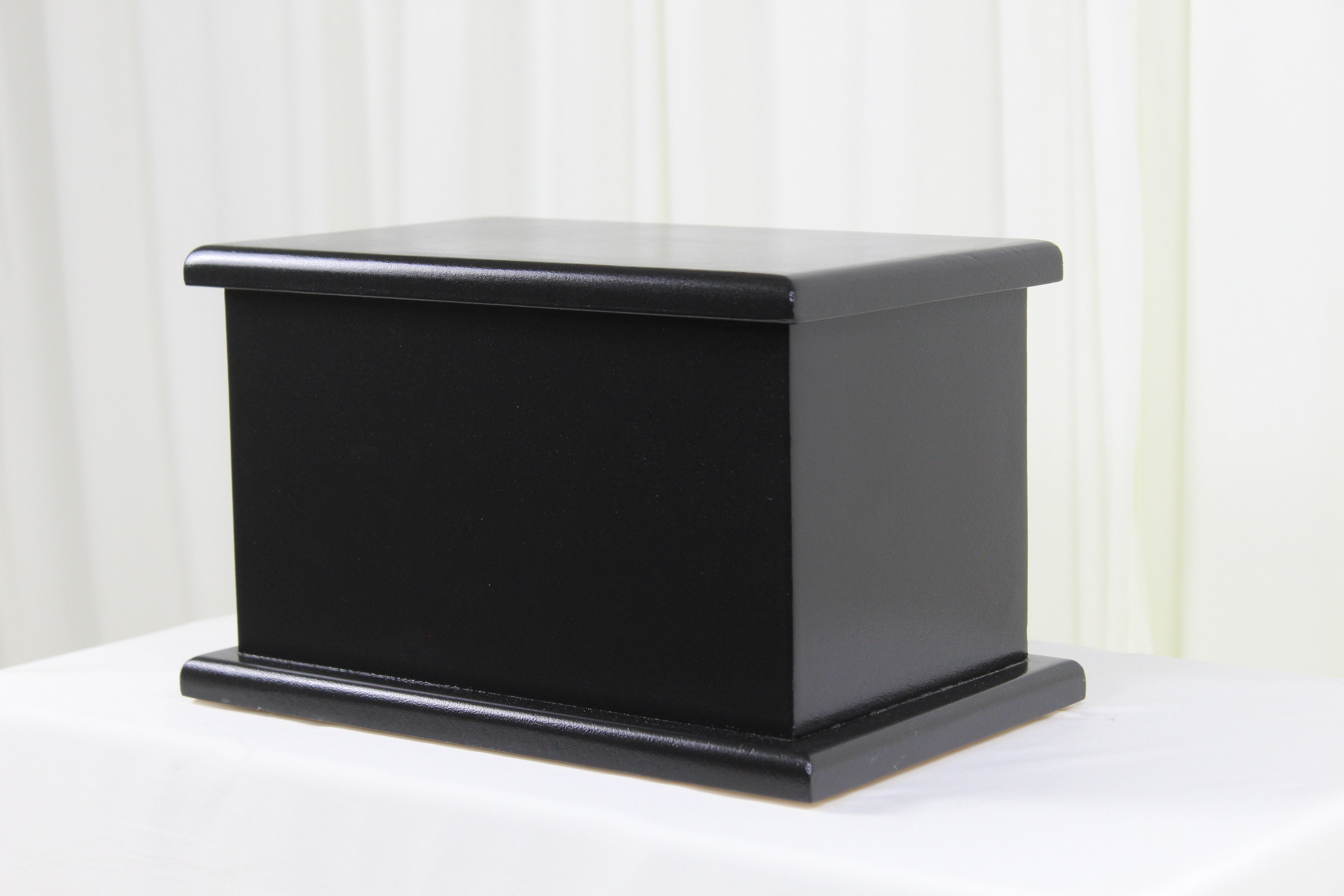 Painted Memorial Urn - Black