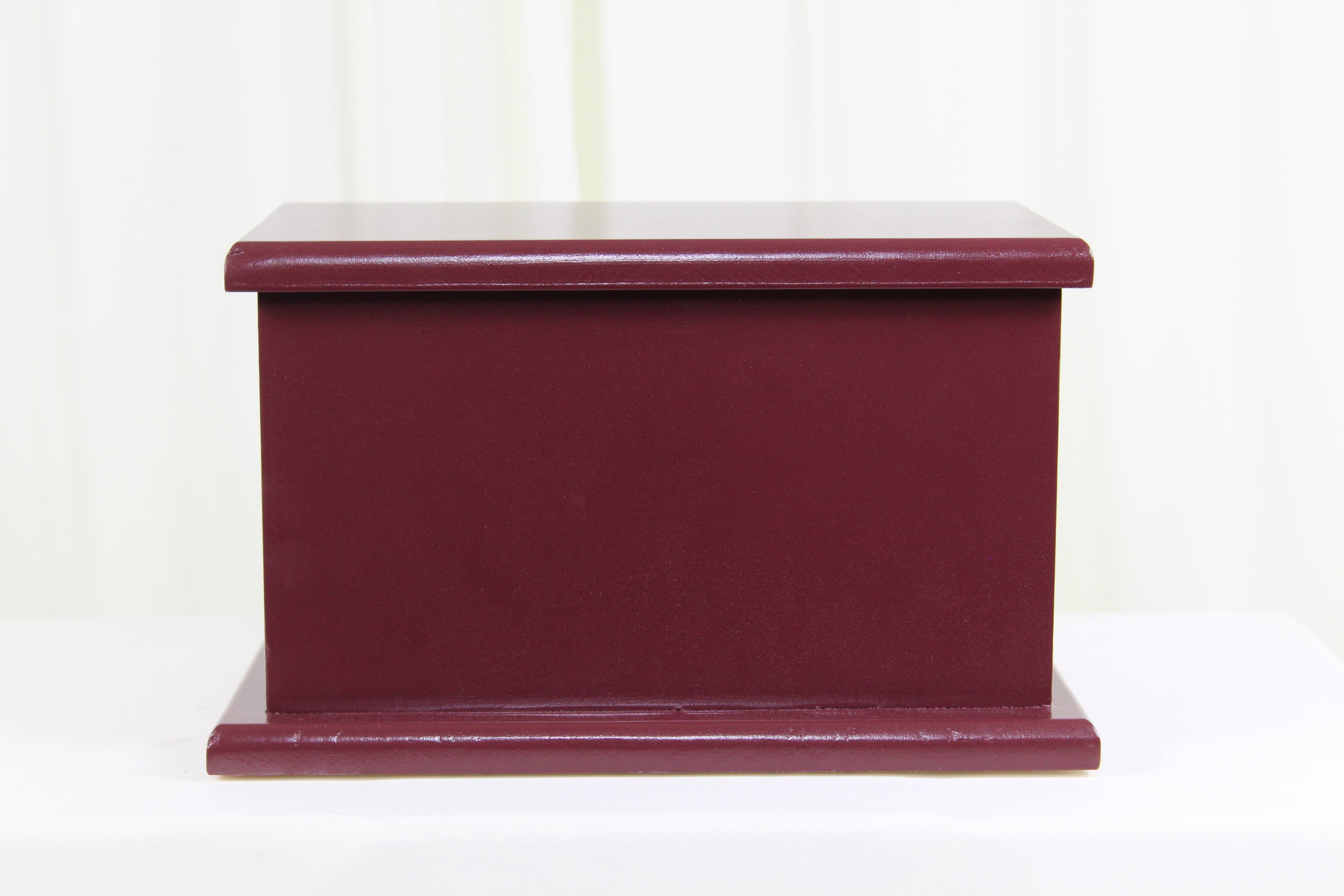 Painted Memorial Urn - Burgundy