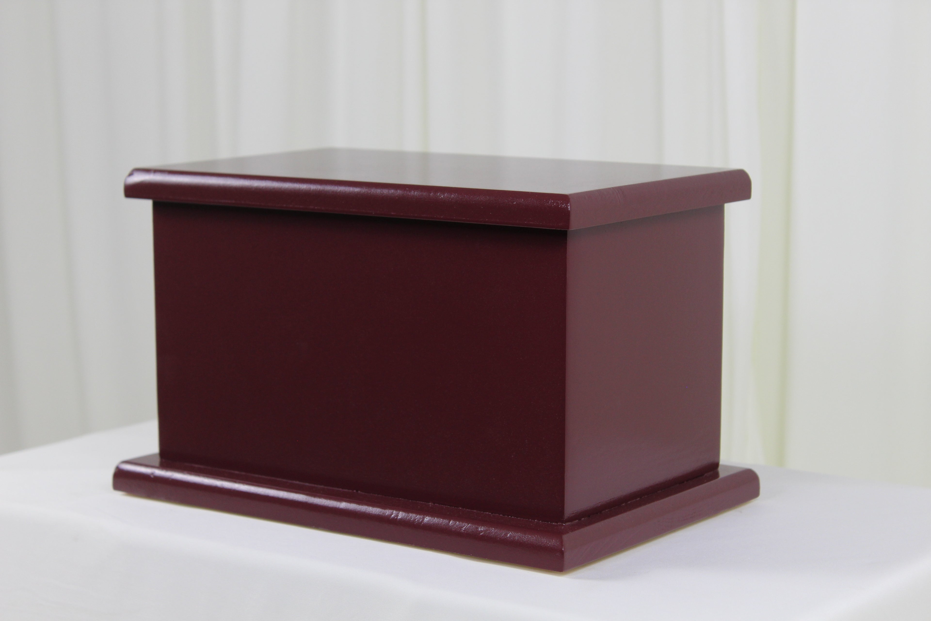 Painted Memorial Urn - Burgundy