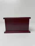 Burgundy Painted Memorial Urn