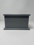 Gray Painted Memorial Urn