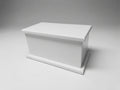 White Painted Memorial Urn