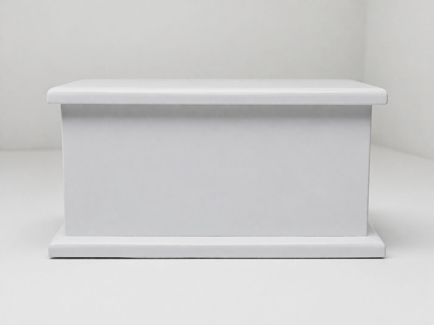White Painted Memorial Urn lid